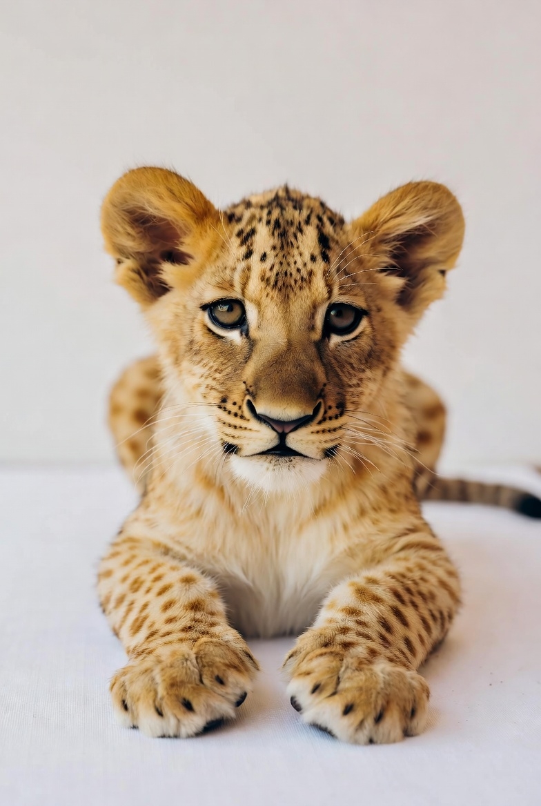Baby lion cub