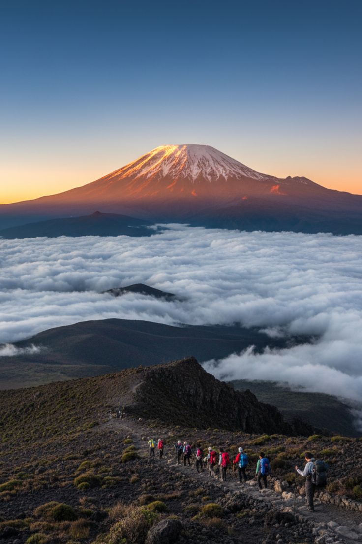 Machame Route Kilimanjaro through cloud forest