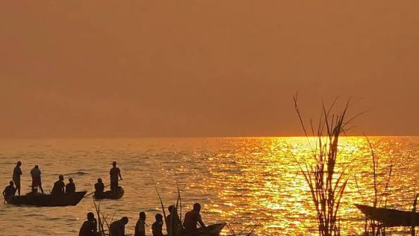 Lake Tanganyika at sunrise