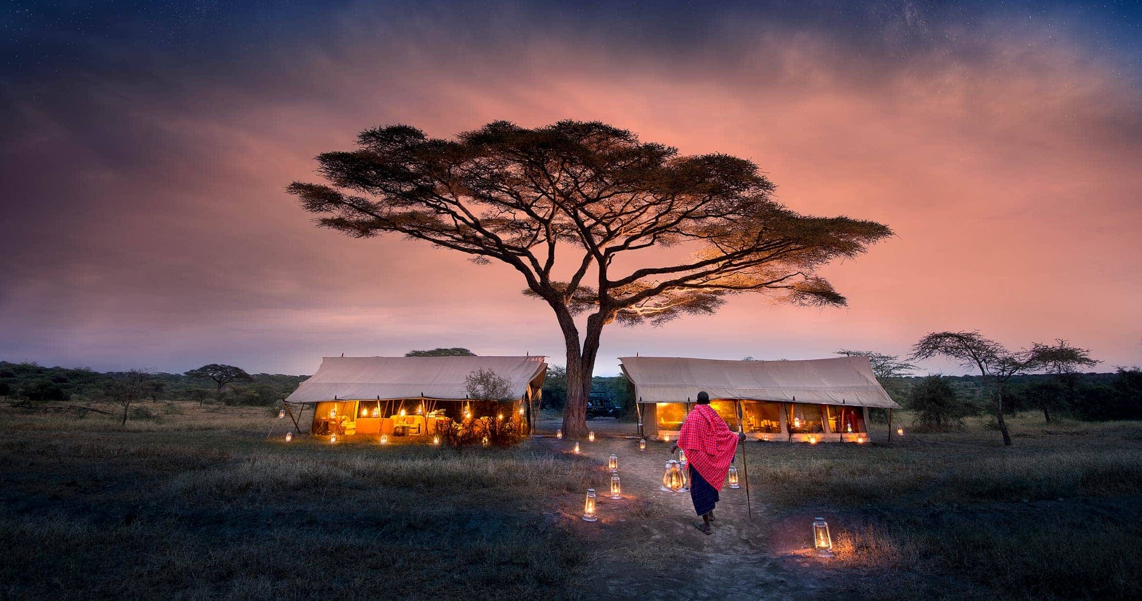Aerial view Serengeti
